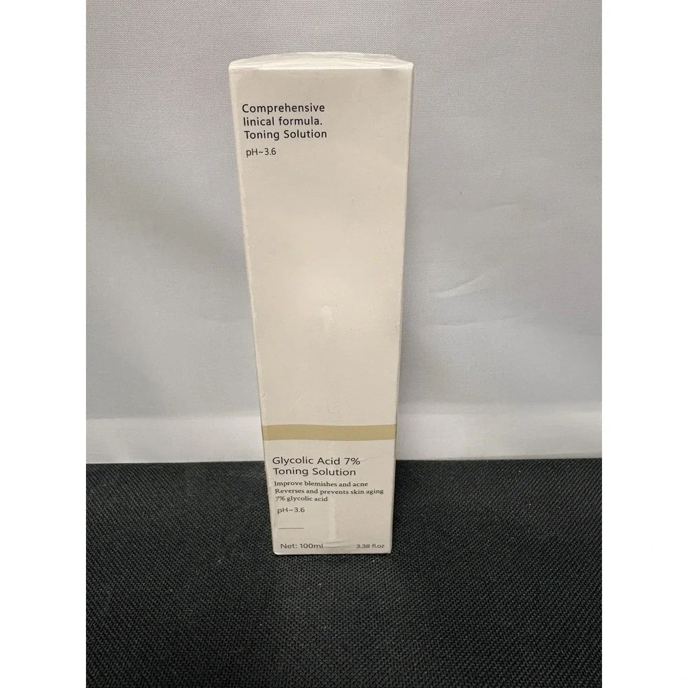 Glycolic Acid 7% Toning Solution. 100 ml 3.38 fl oz Exp 11/2027 pH-3.6